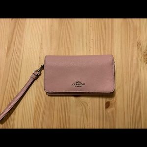 Pink Coach Wristlet